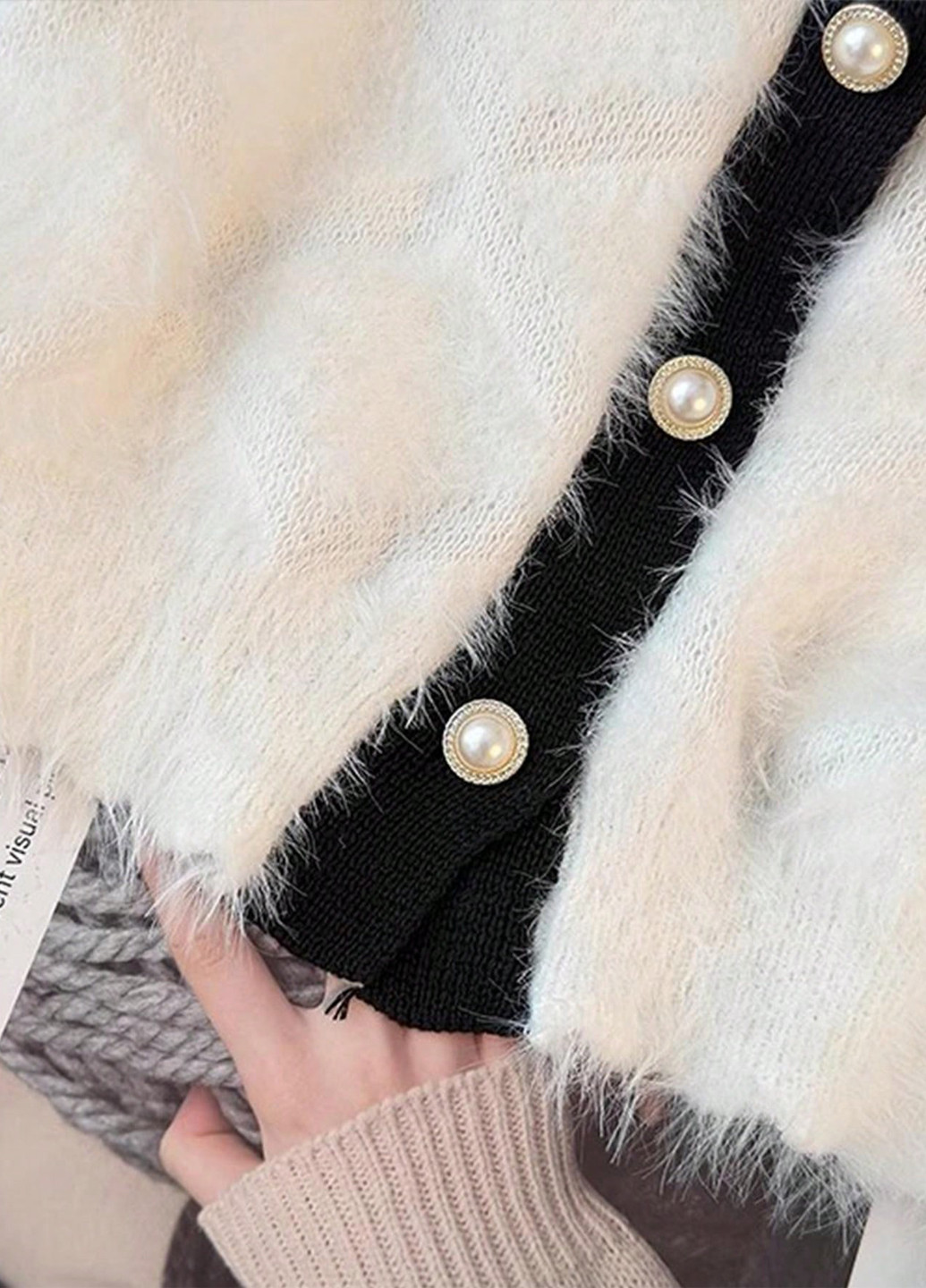 Белый демисезонный кардиган SHEIN