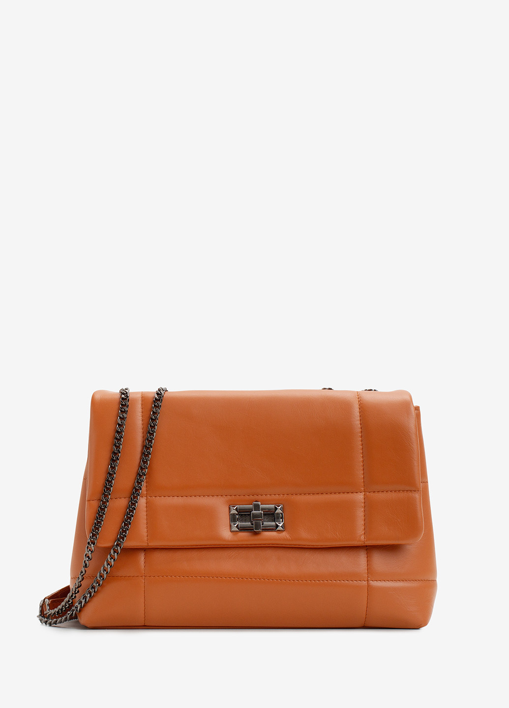 Сумка жіноча на ланцюжках крос-боді середня Сrossbody Nappa Regina Notte (249624436)