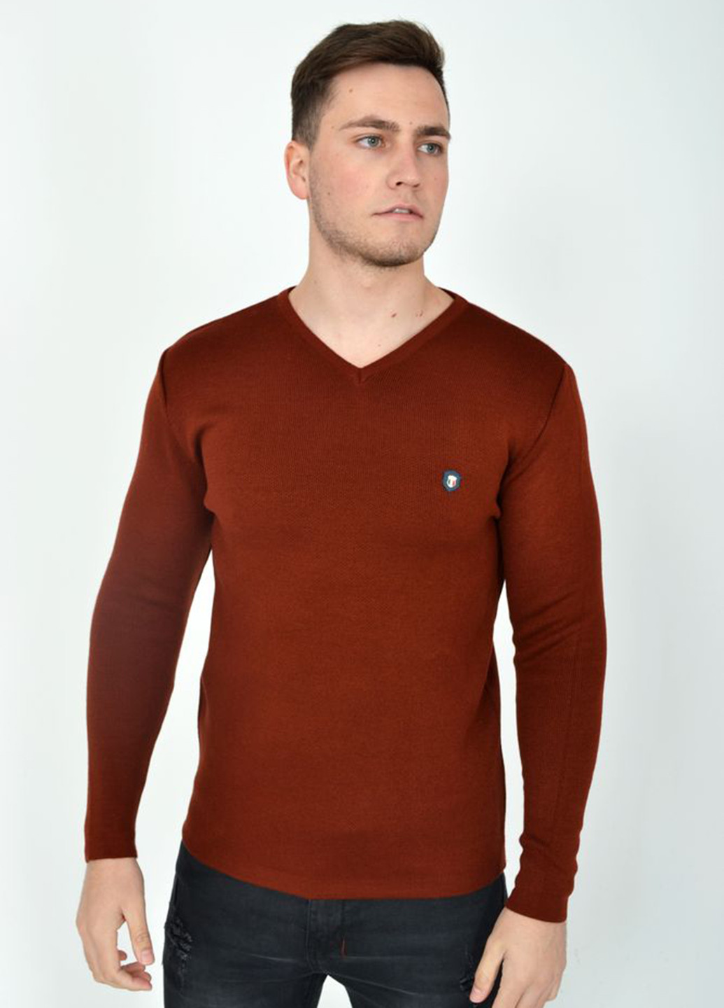 Теракотовий демісезонний пуловер пуловер Ager