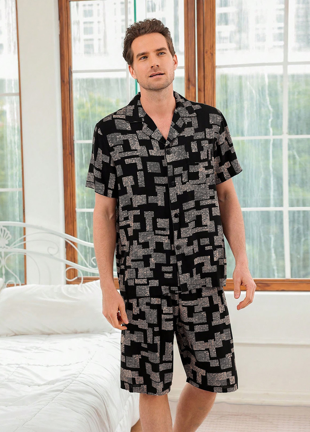 Пижама (рубашка, шорты) SHEIN (329521899)