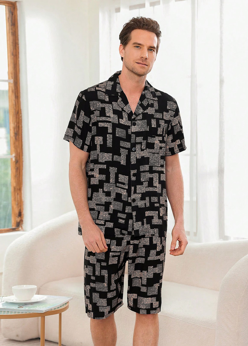 Пижама (рубашка, шорты) SHEIN (329521899)