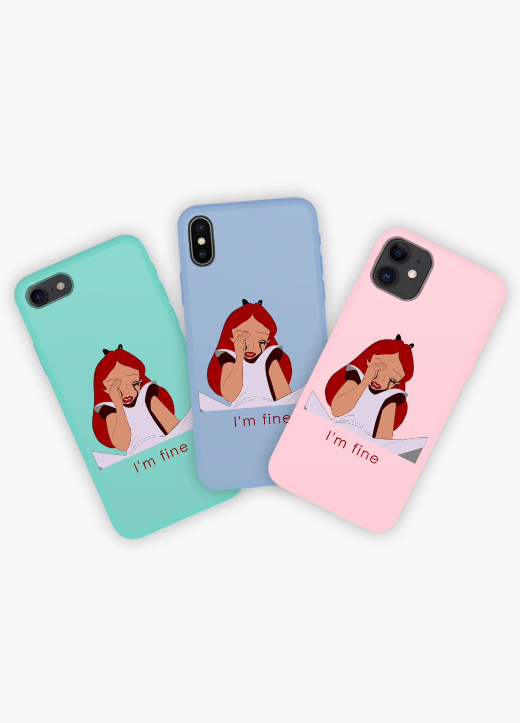 Чехол силиконовый Apple Iphone 8 Алиса я в порядке Дисней (Alice in Wonderland Disney) (6151-1440) MobiPrint (219536894)