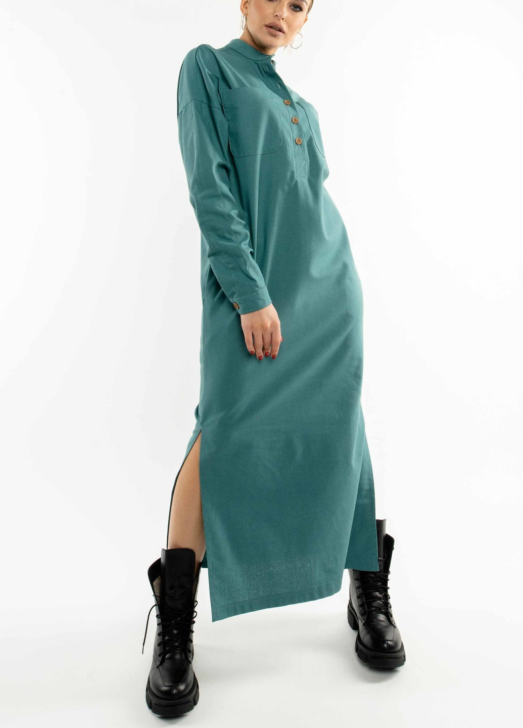 Світло-блакитна кежуал сукня Ри Мари однотонна