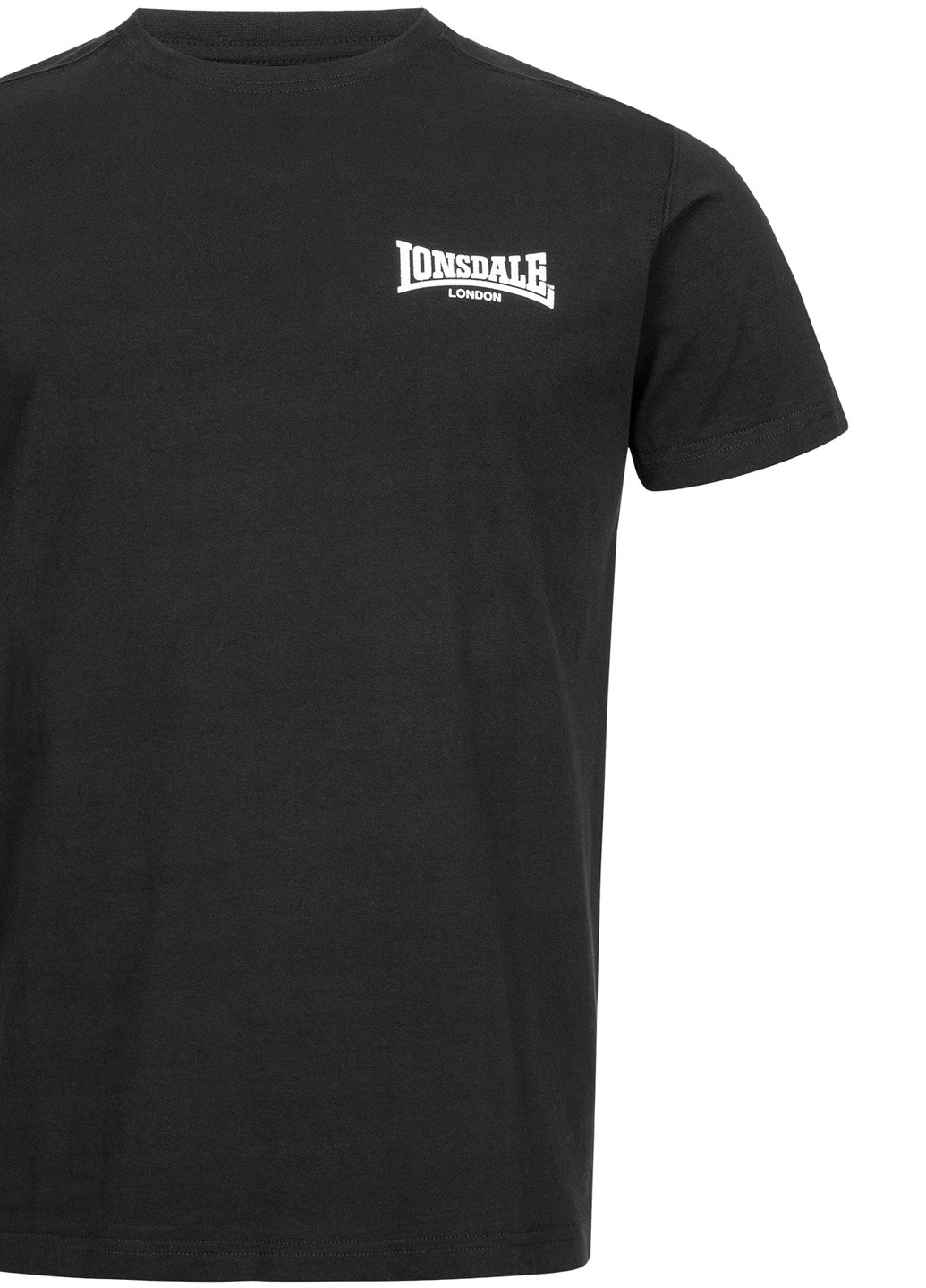 Чорна футболка Lonsdale ELMDON