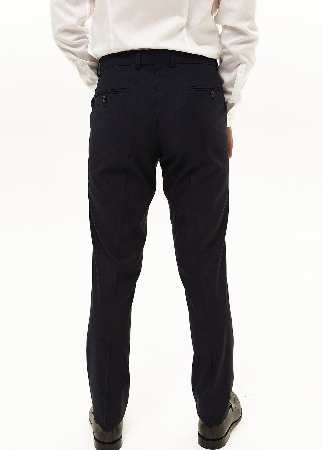 Темно-синие классические демисезонные брюки NAVI