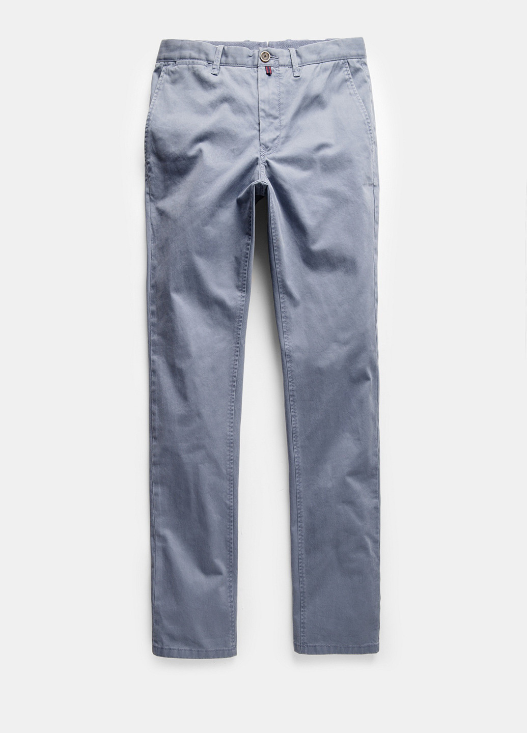 Голубые кэжуал демисезонные прямые брюки Mango