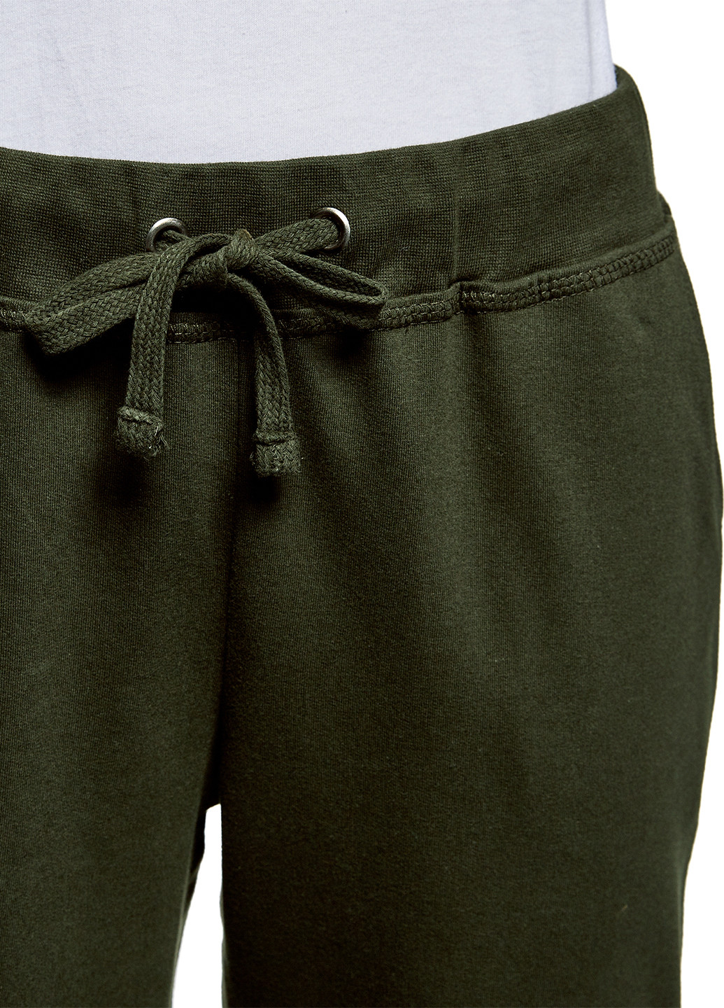 Темно-зеленые кэжуал демисезонные зауженные брюки Oodji