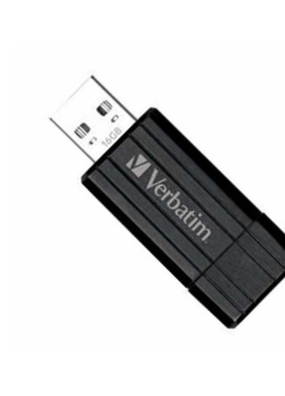 USB флеш накопичувач (49063) Verbatim 16gb store'n'go pinstripe black (232750152)