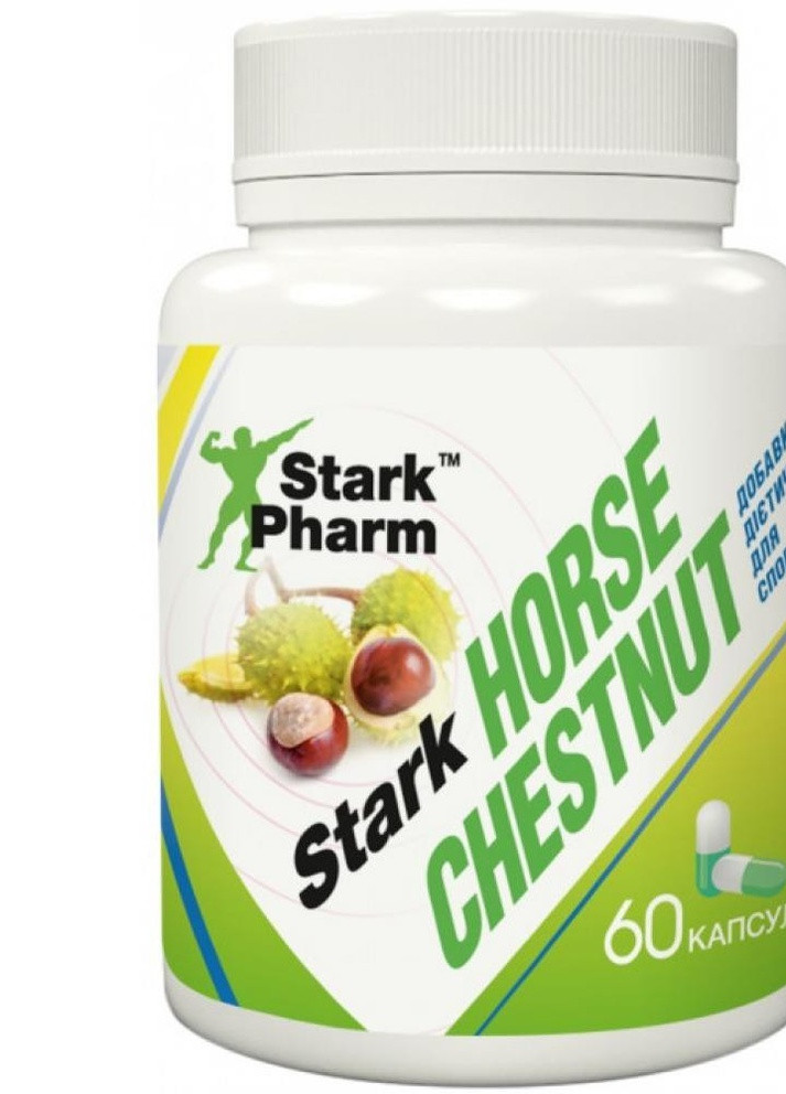 Добавка для поліпшення кровотоку при тромбозі Stark Hourse Chestnut 60caps Stark Pharm (232599837)