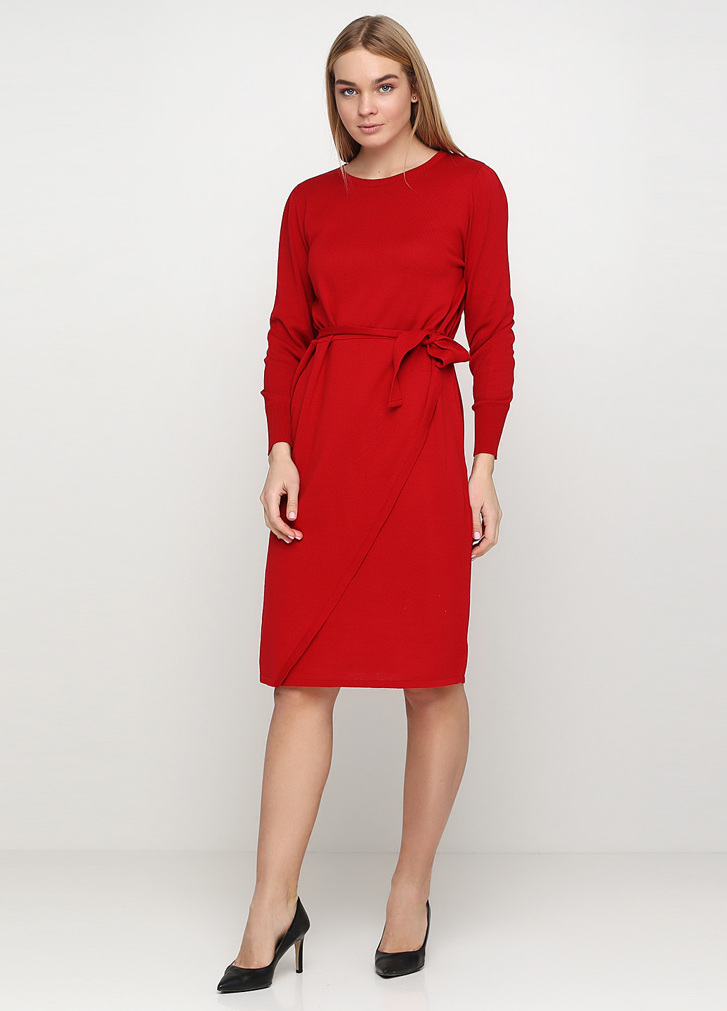 Красное кэжуал платье Skovhuus однотонное