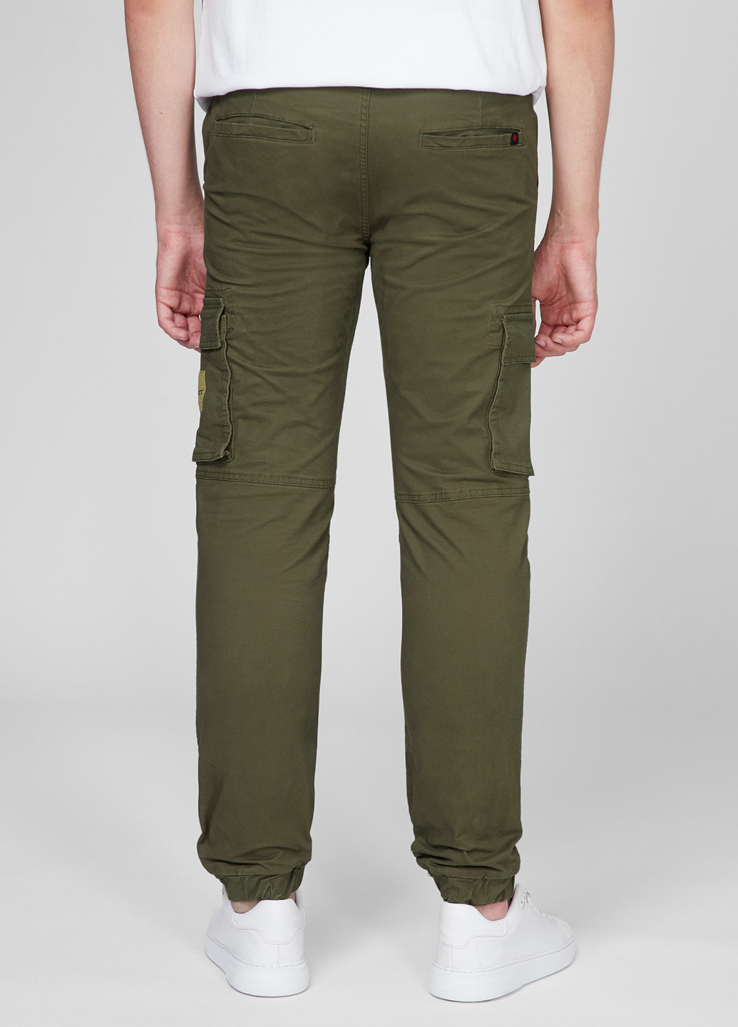 Хаки кэжуал демисезонные джоггеры, карго брюки Denim Project