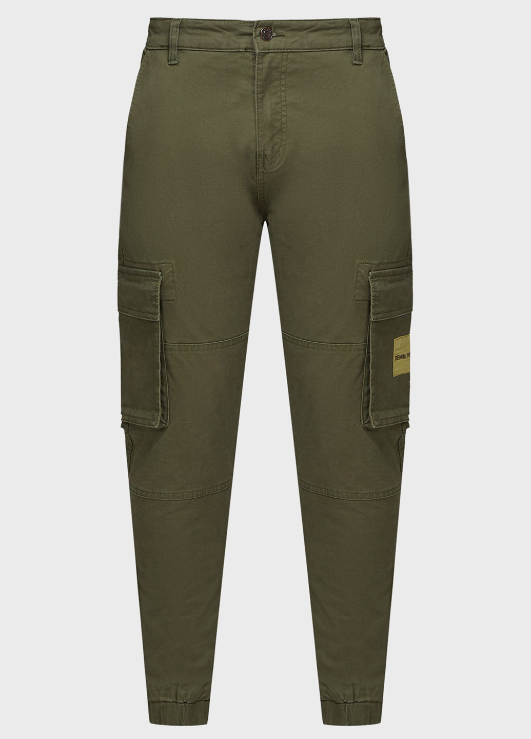 Хаки кэжуал демисезонные джоггеры, карго брюки Denim Project