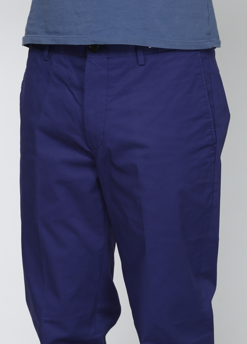 Синие кэжуал демисезонные со средней талией брюки Dockers