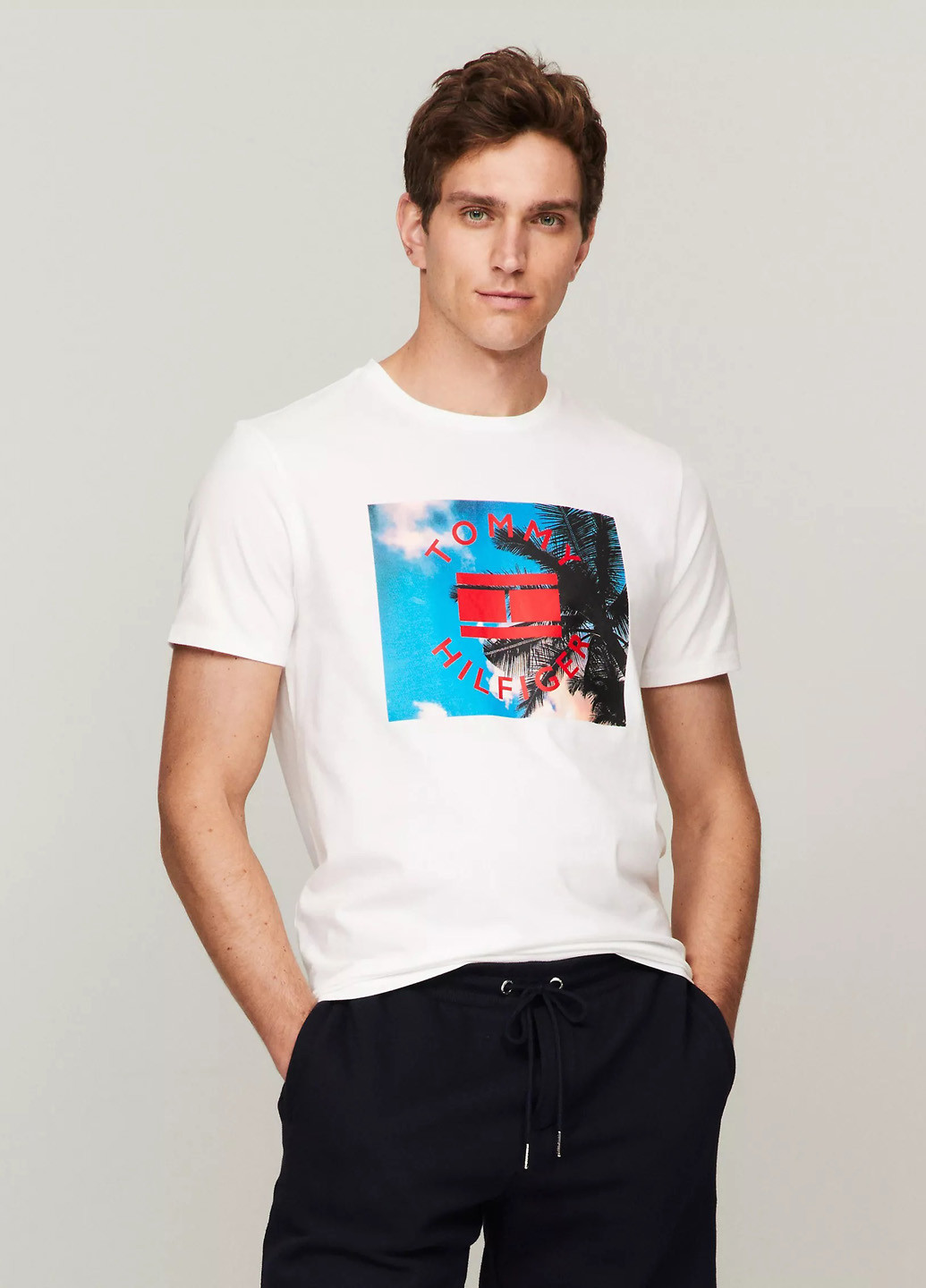 Біла футболка Tommy Hilfiger