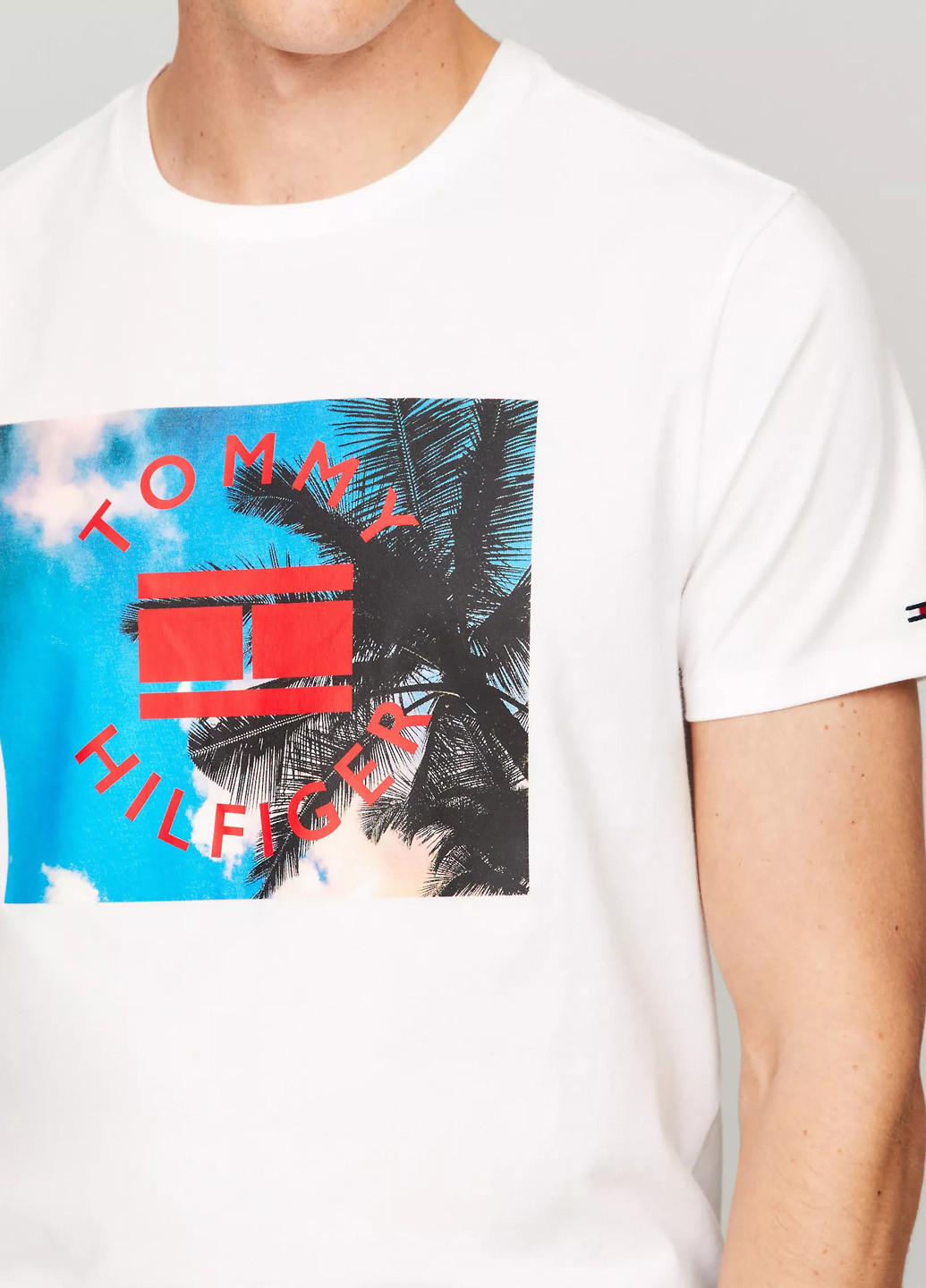 Біла футболка Tommy Hilfiger