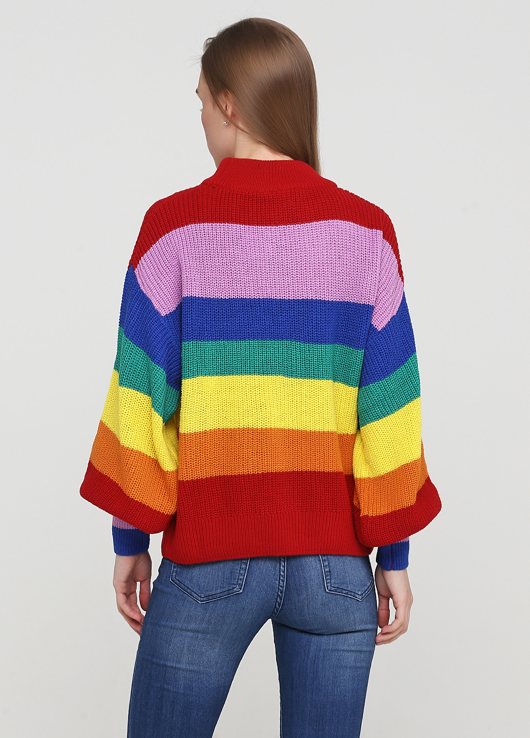 Комбинированный демисезонный свитер Monki