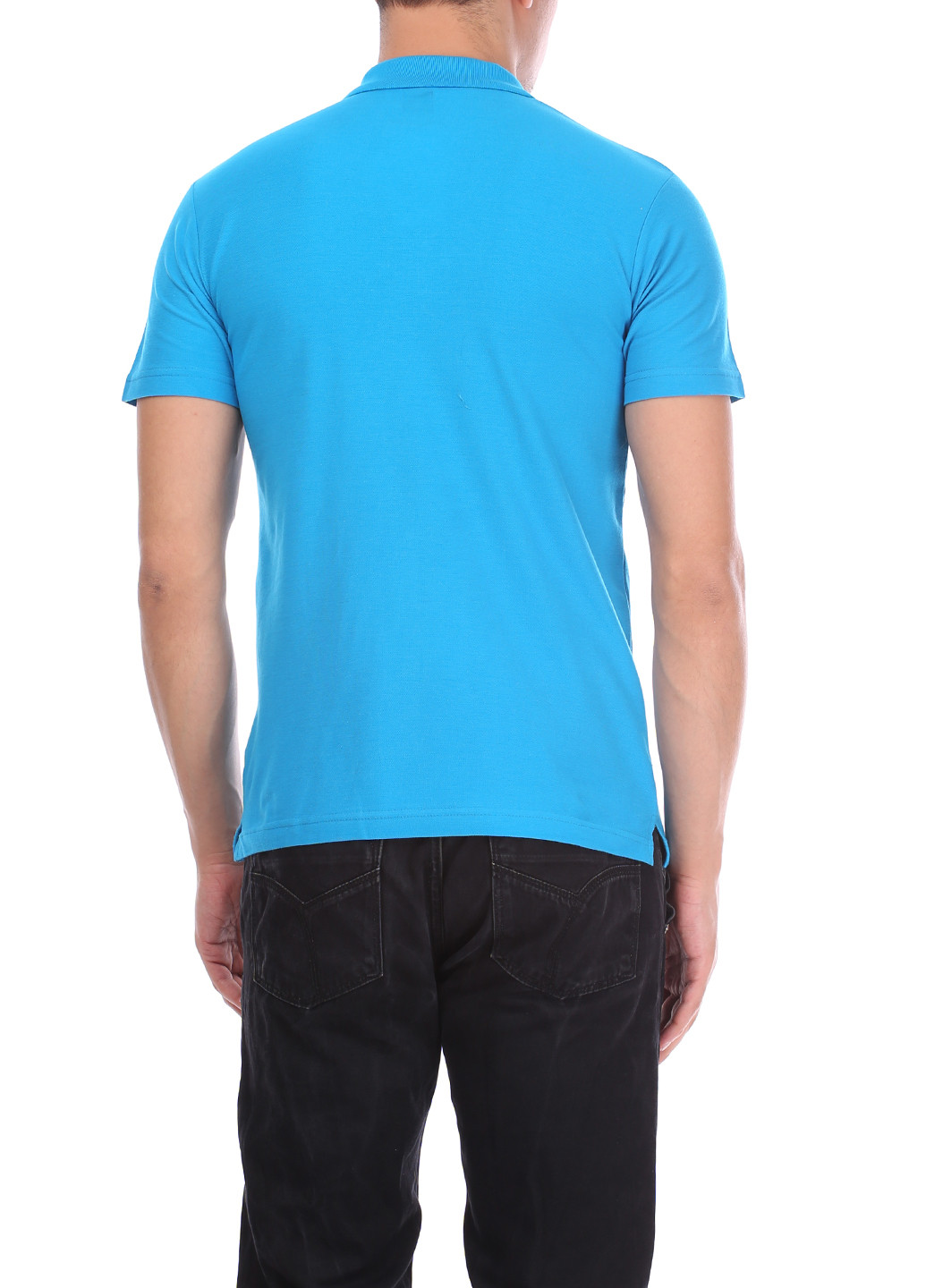 Голубой футболка-поло для мужчин Sol's с орнаментом