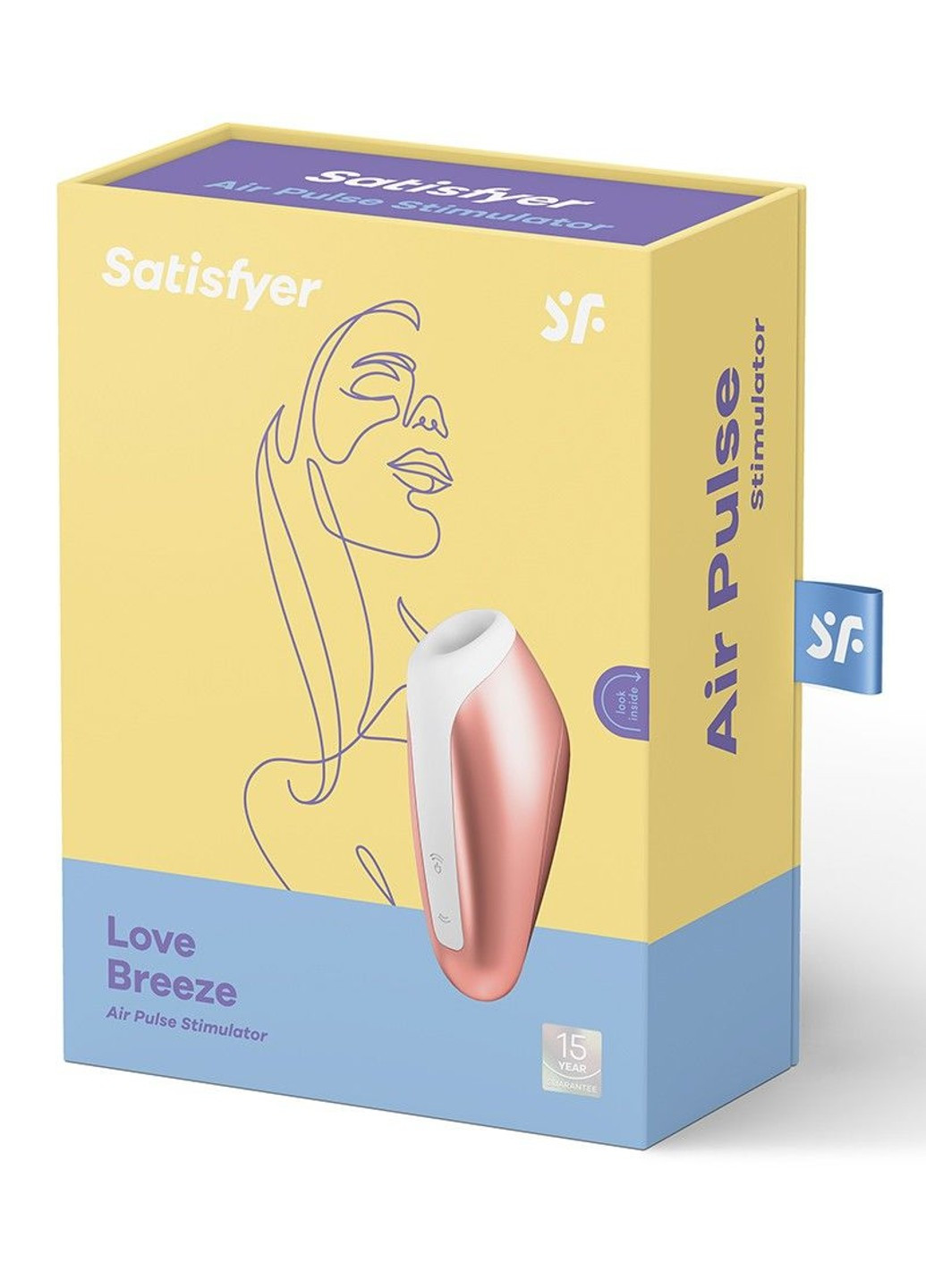 Миниатюрный вакуумный стимулятор Love Breeze Ice Red Satisfyer (252639484)