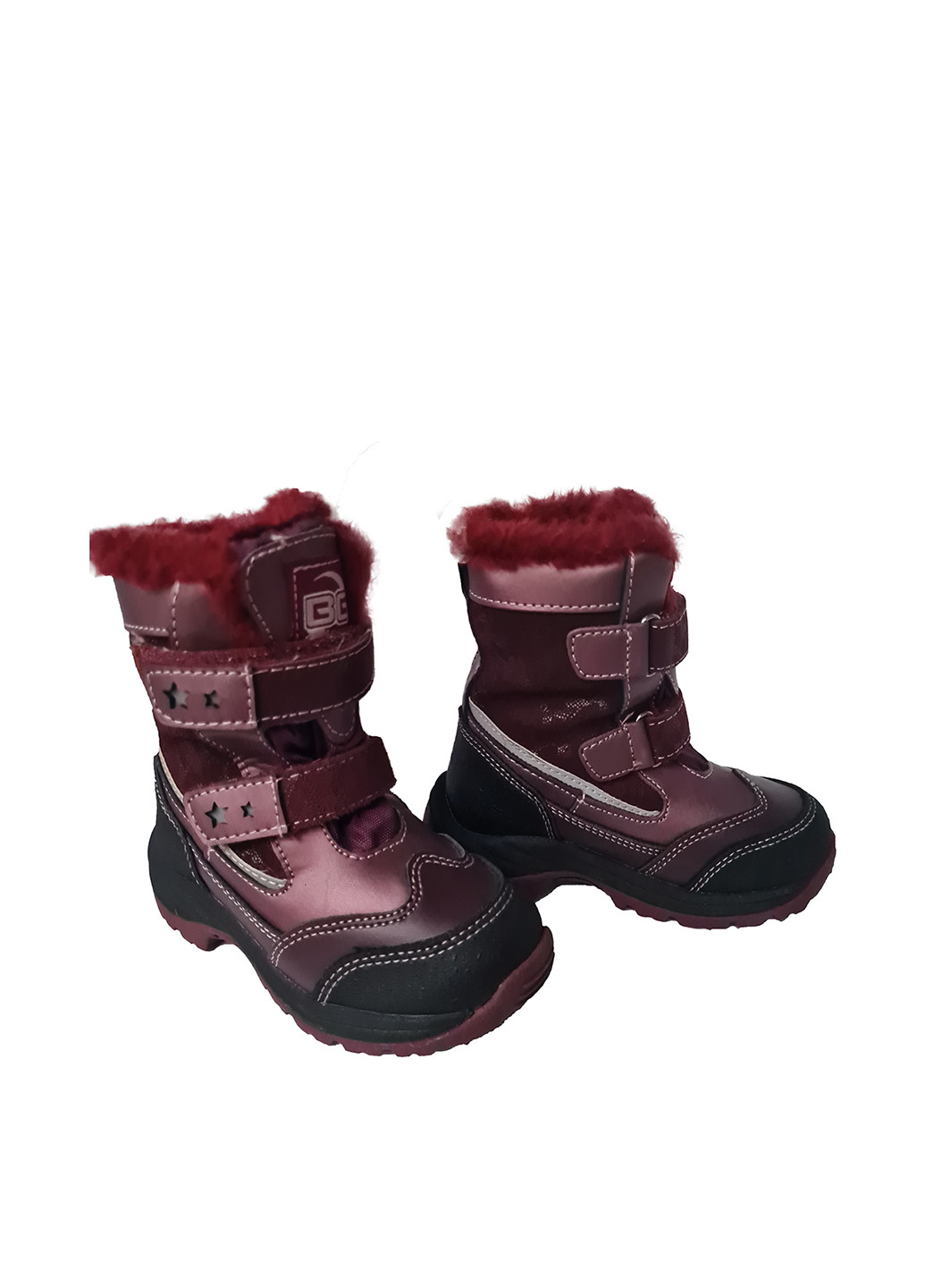 Бордовые кэжуал зимние ботинки B & G