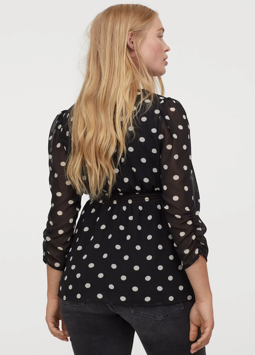 Чёрная блуза для беременных H&M