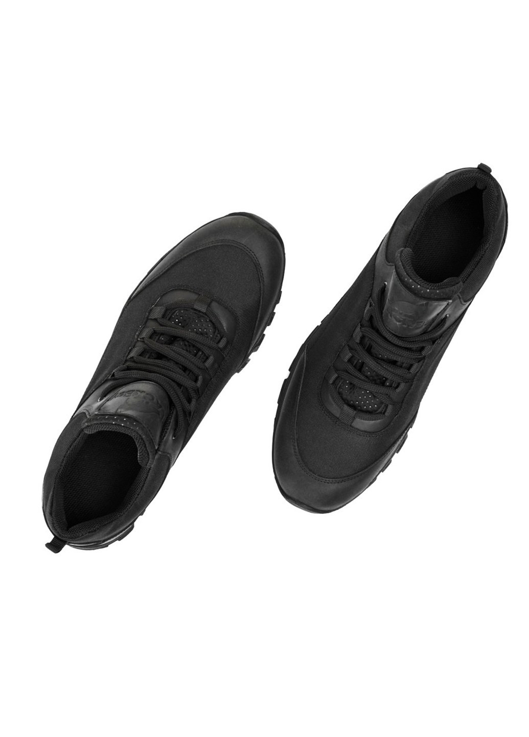 Черные осенние тактические кроссовки черные на протекторной подошве (sp-black) BlackBay