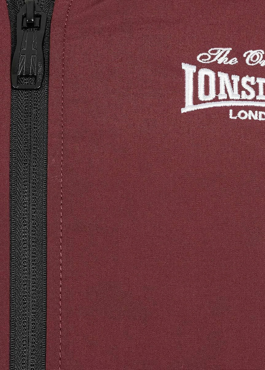 Бордовая демисезонная куртка Lonsdale TRUSTHORPE