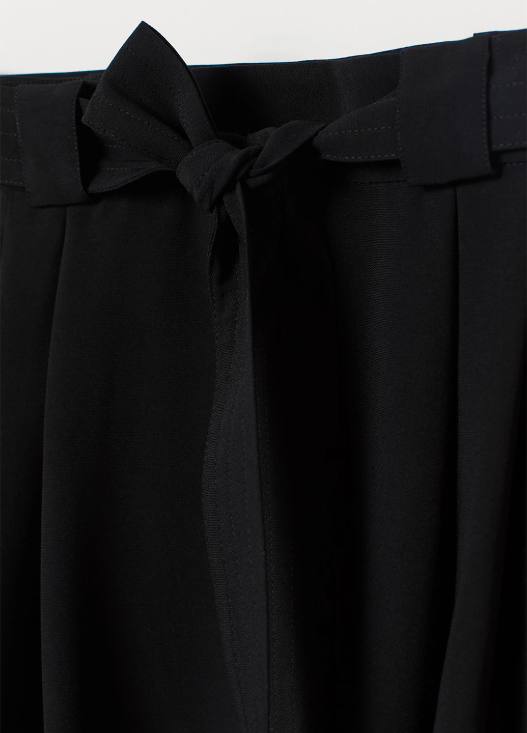 Черная кэжуал однотонная юбка H&M