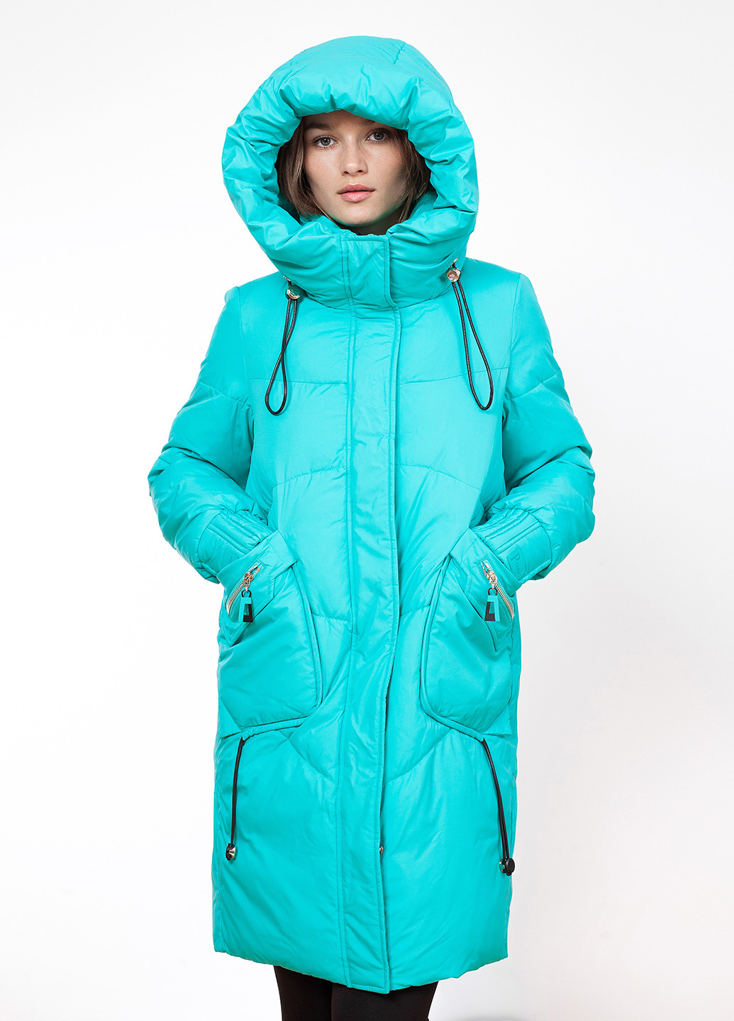 Бірюзова зимня куртка куртка-пальто Peercat