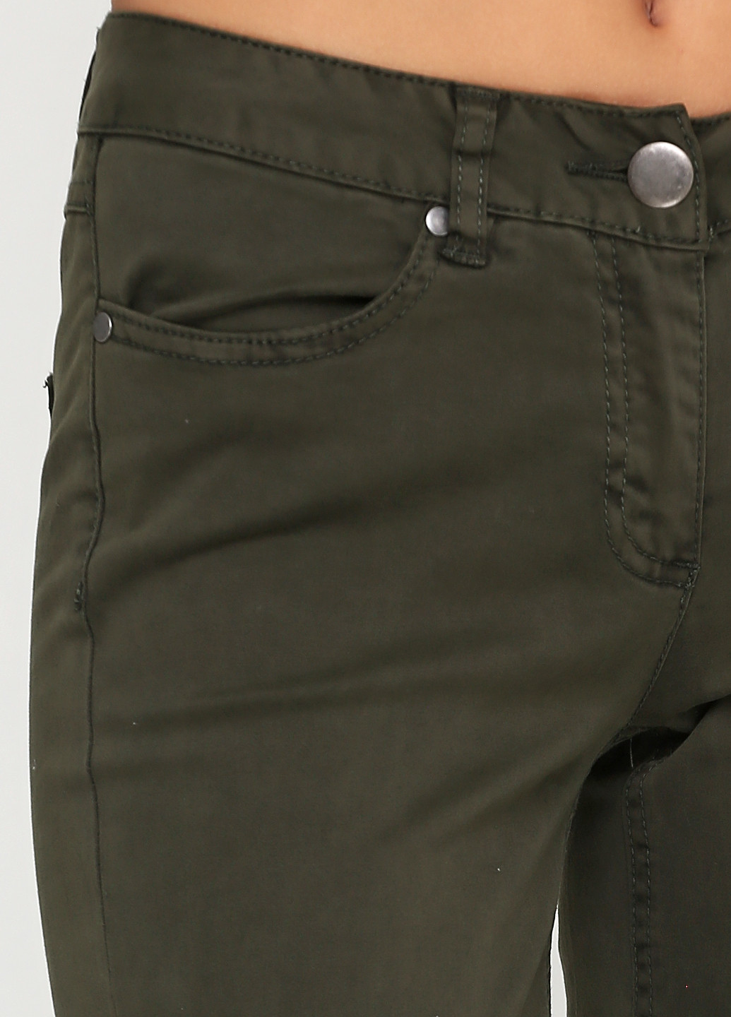 Зеленые демисезонные зауженные джинсы Colours
