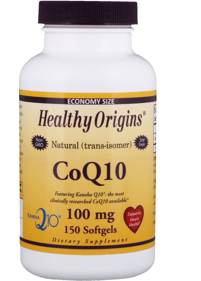 Коэнзим Q10, Kaneka (COQ10),, 100 мг, 150 желатиновых капсул Healthy Origins (228292381)