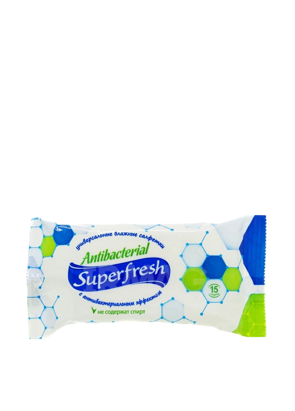 Салфетки влажные Антибактериальные (15 шт.) Superfresh (162581111)
