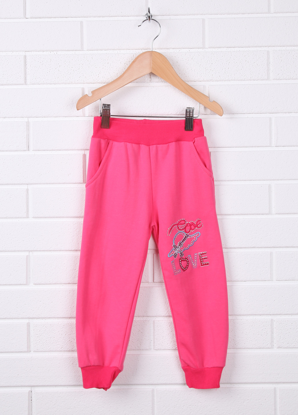 Розовые кэжуал демисезонные брюки Ecrin