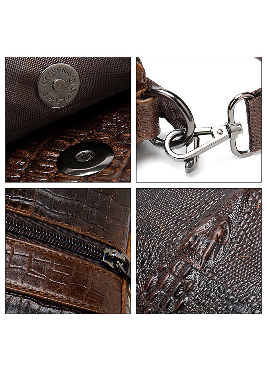 Мужская кожаная сумка 28,5х22х5,5 см Vintage (229460838)