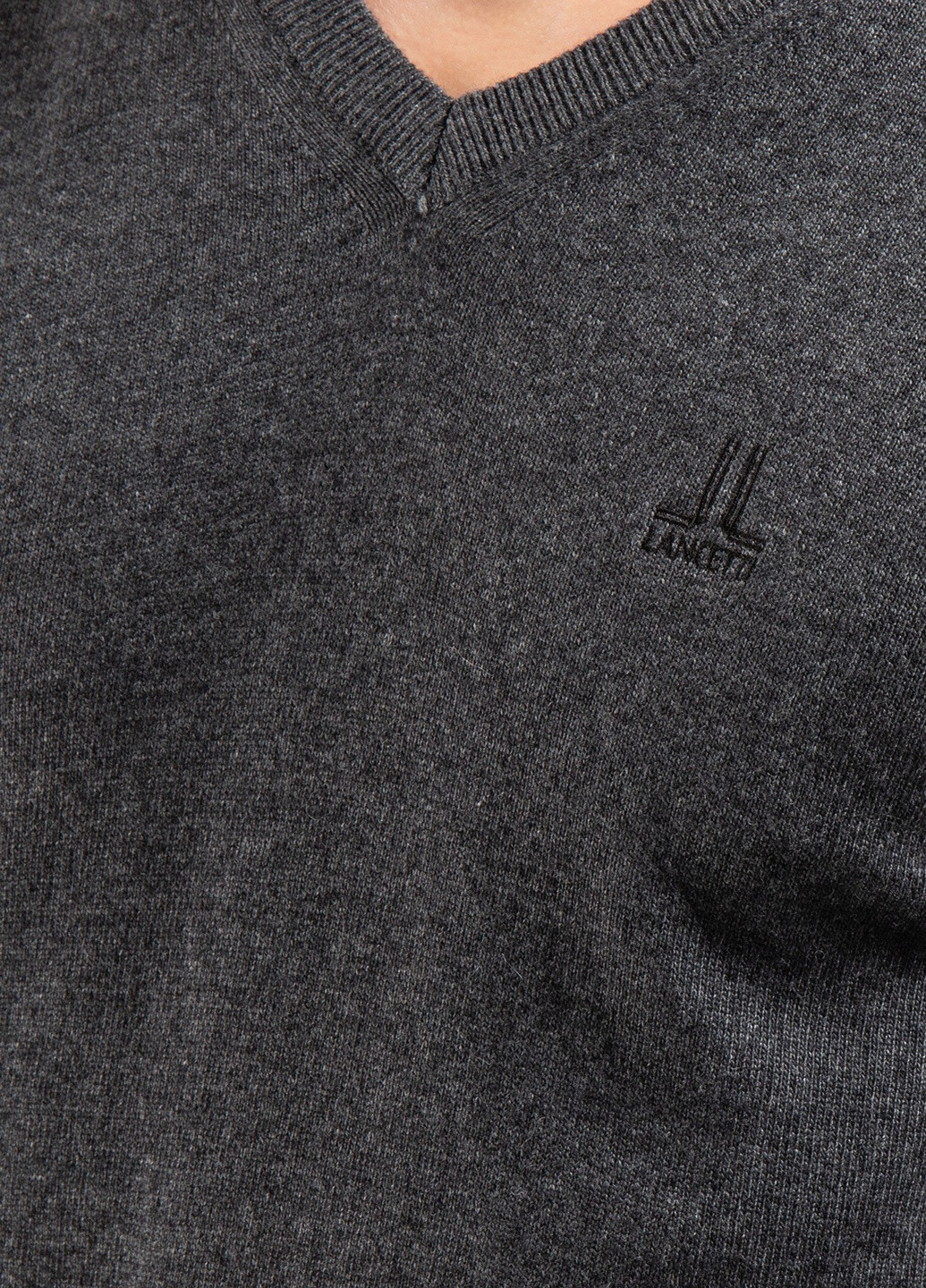 Темно-серый пуловер из шерсти Lancetti (238198604)