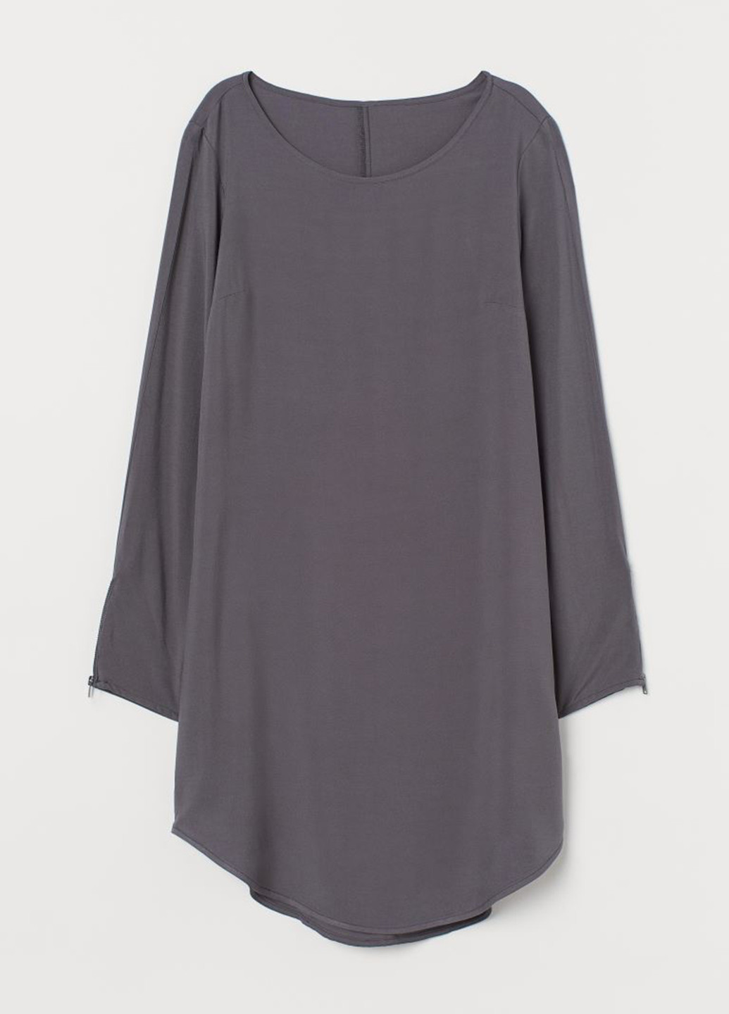 Темно-серое кэжуал платье H&M однотонное