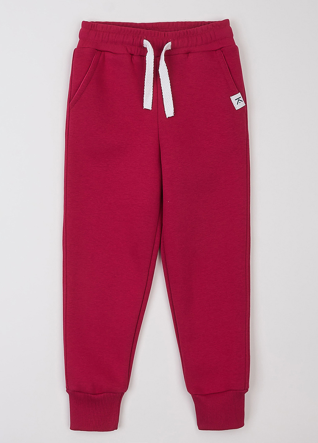 Бордовые спортивные демисезонные джоггеры брюки KRAKO