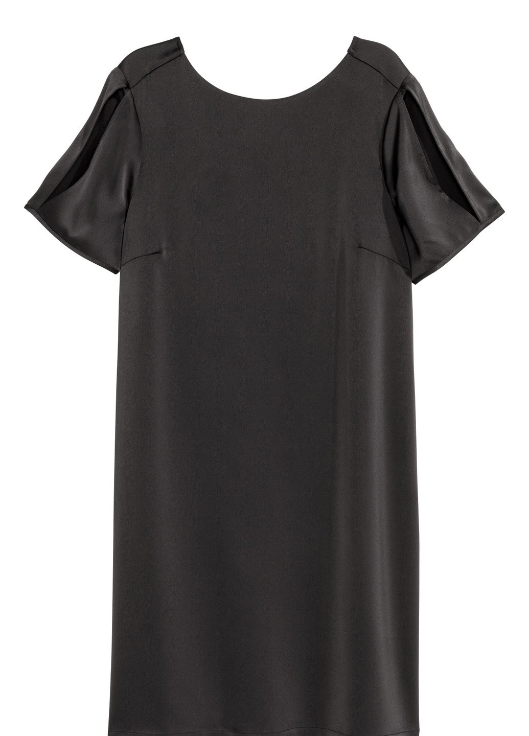 Черное кэжуал платье H&M однотонное