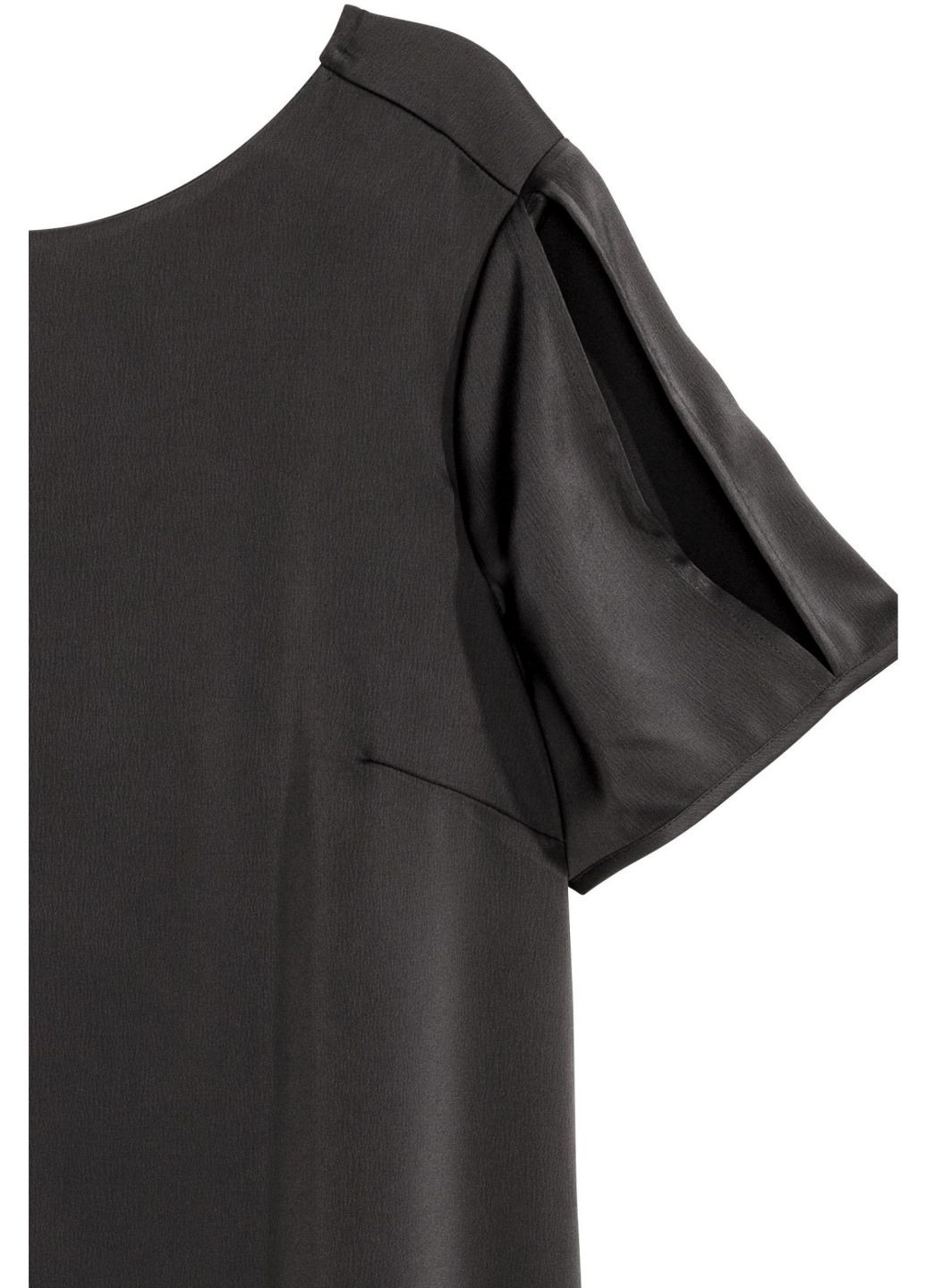 Черное кэжуал платье H&M однотонное