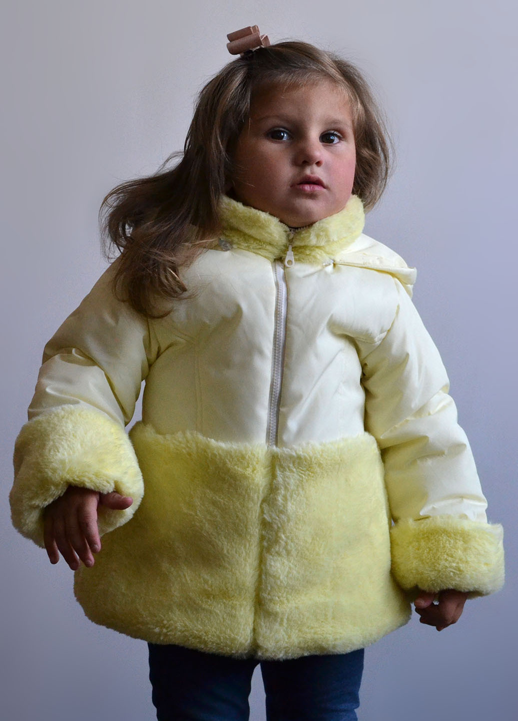 Жовта зимня куртка Piccolo L
