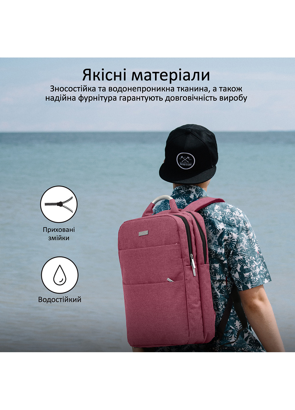 Рюкзак для ноутбука Nova-BP 15.6" Promate nova-bp.red (202118085)
