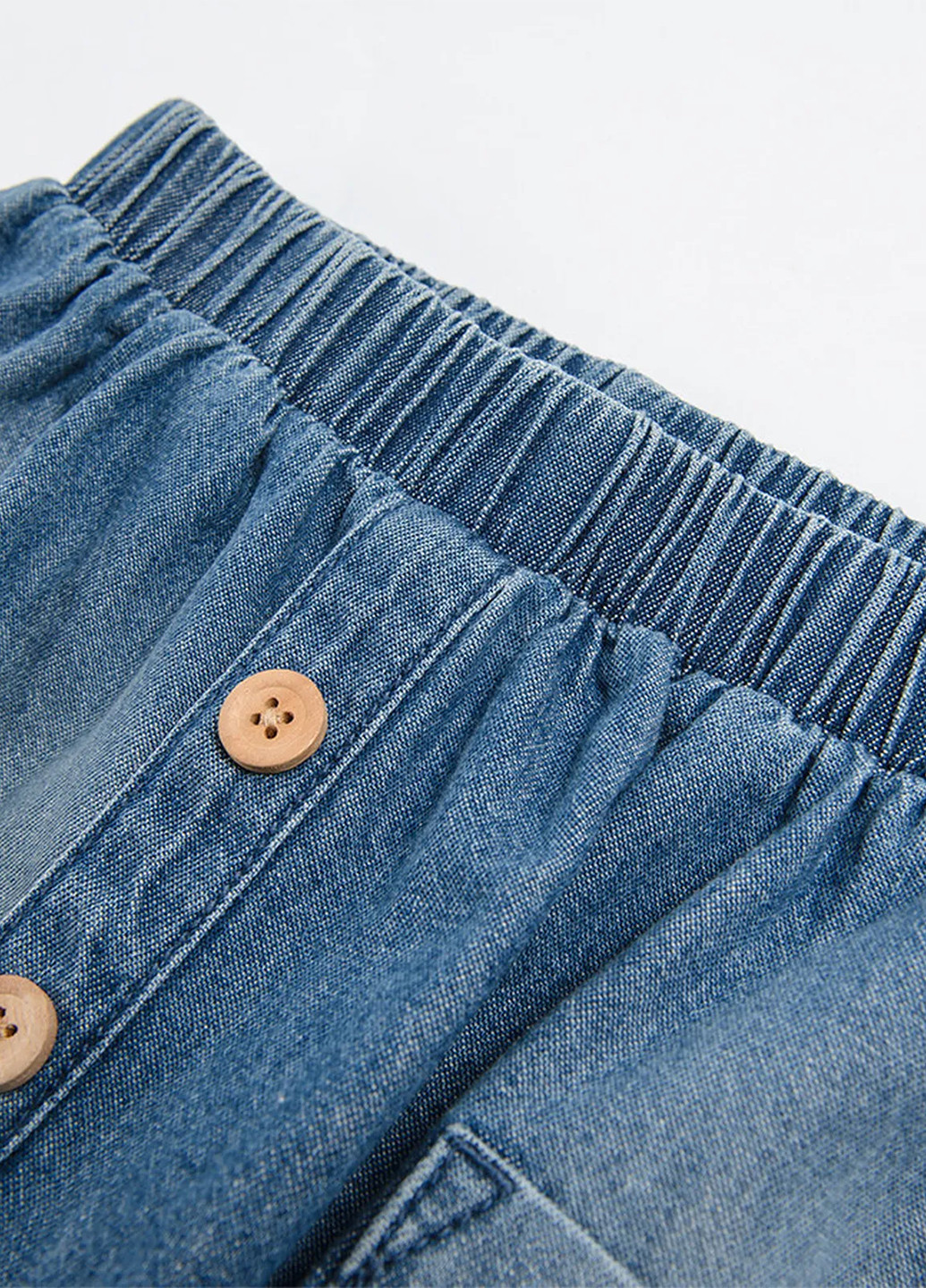 Темно-голубая джинсовая однотонная юбка Cool Club клешированная