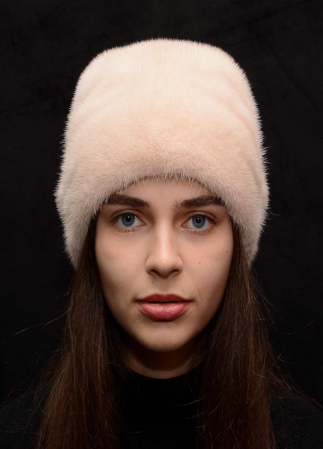 Женская норковая зимняя шапка кубанка Меховой Стиль коса (203038789)