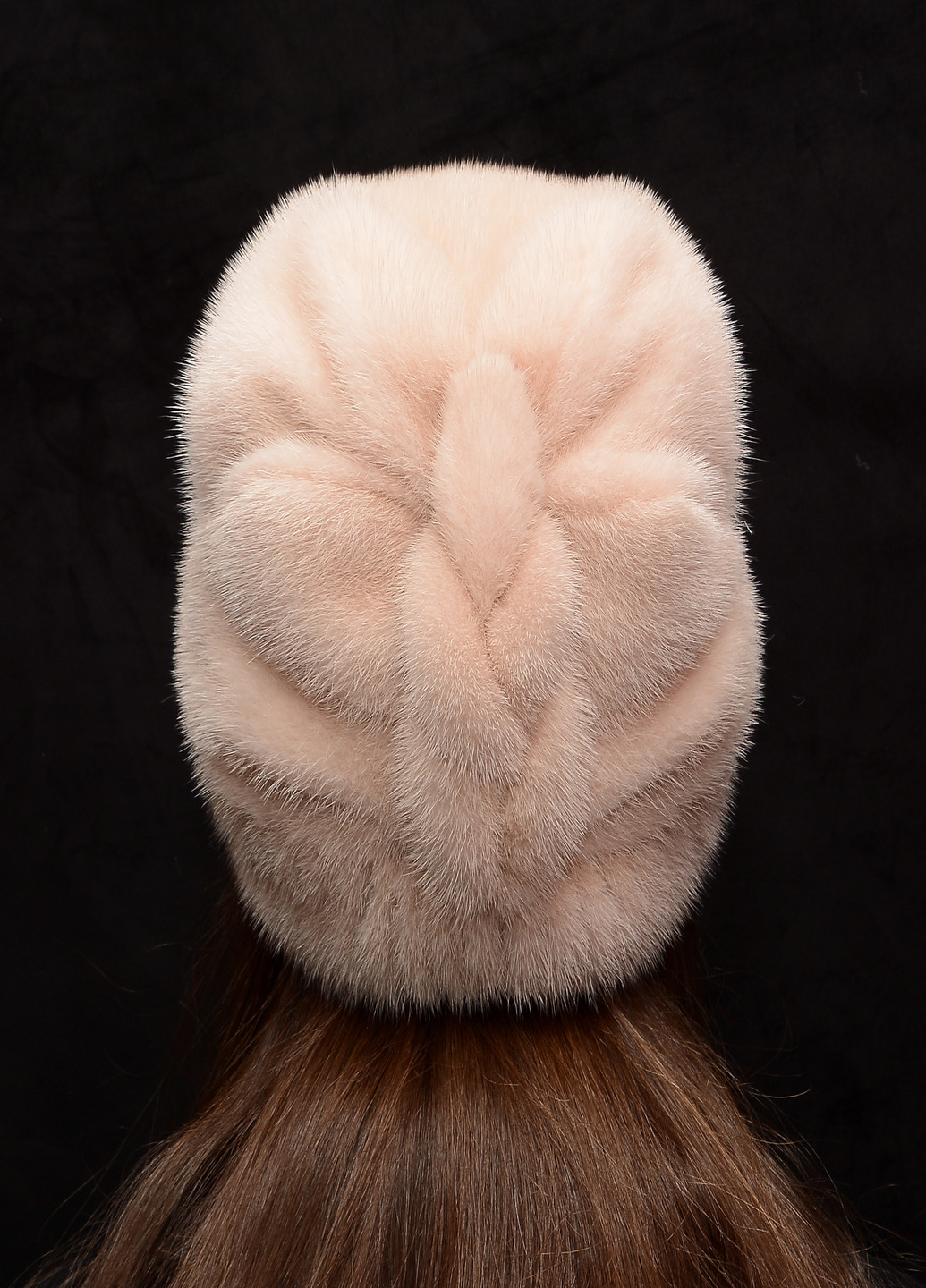Жіноча норкова зимова шапка кубанка Меховой Стиль коса (203038789)