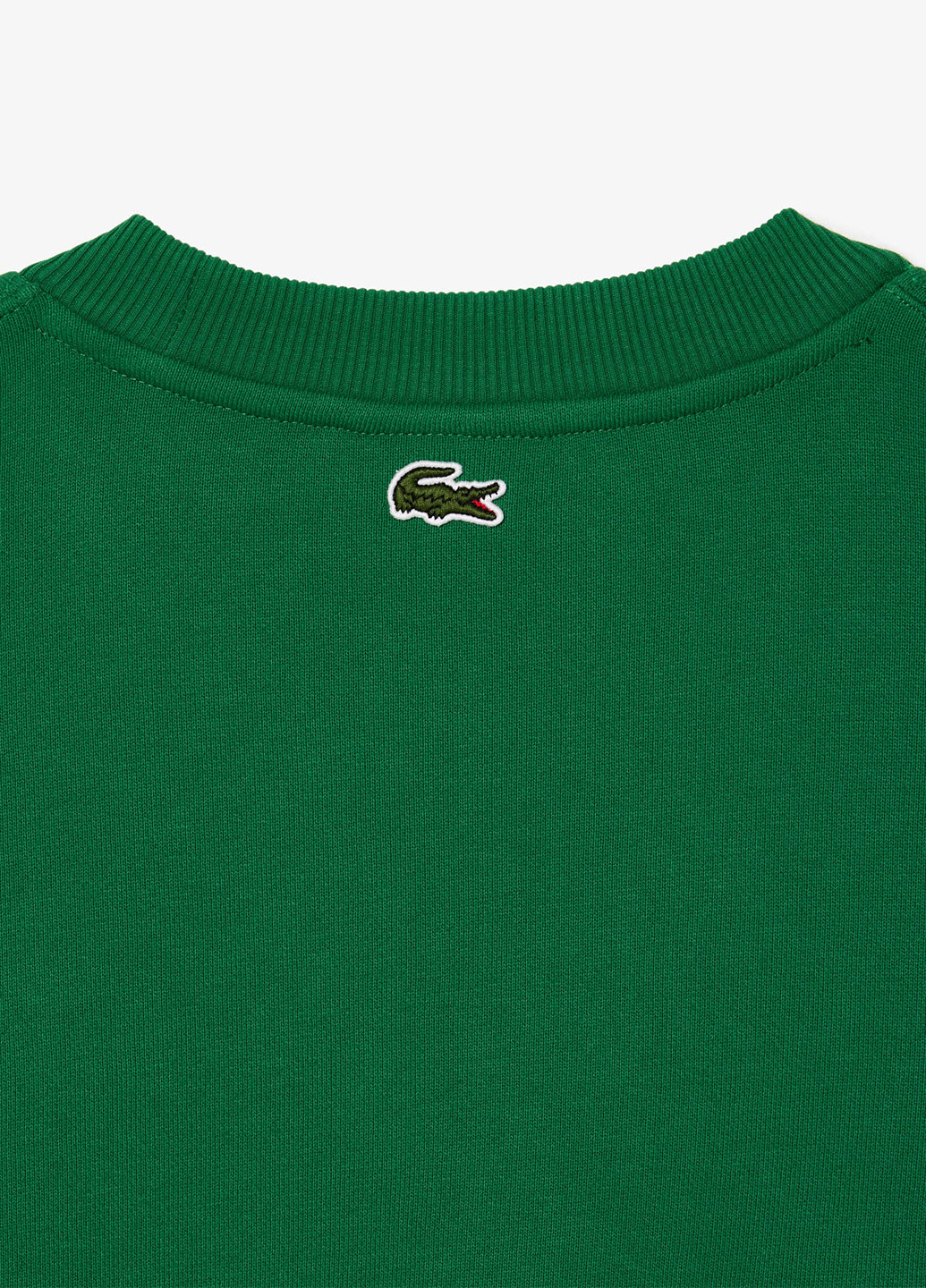 Свитшот Lacoste - Прямой крой логотип зеленый кэжуал, спортивный хлопок - (276459799)