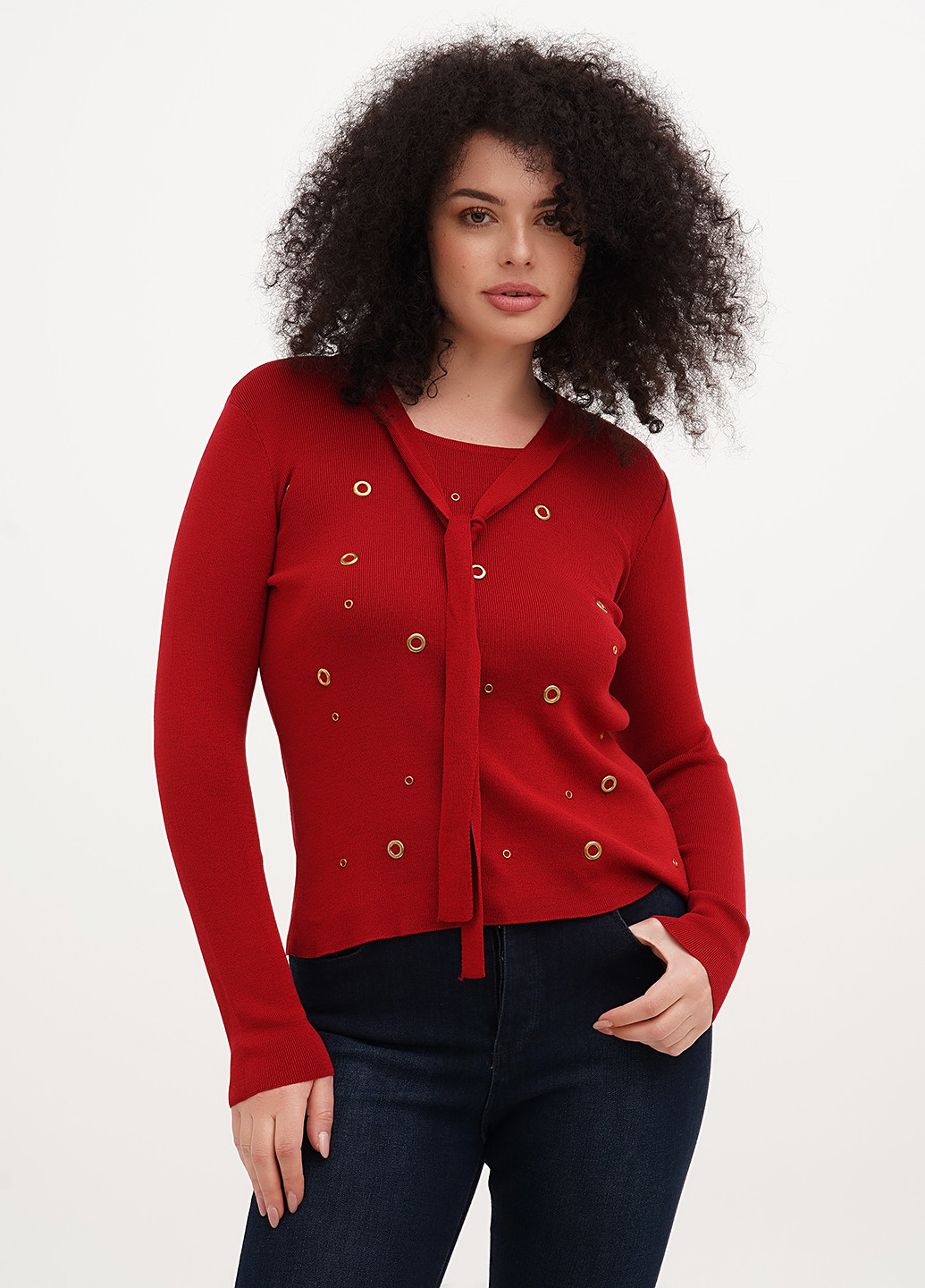 Вишневый демисезонный джемпер джемпер Passage Italia