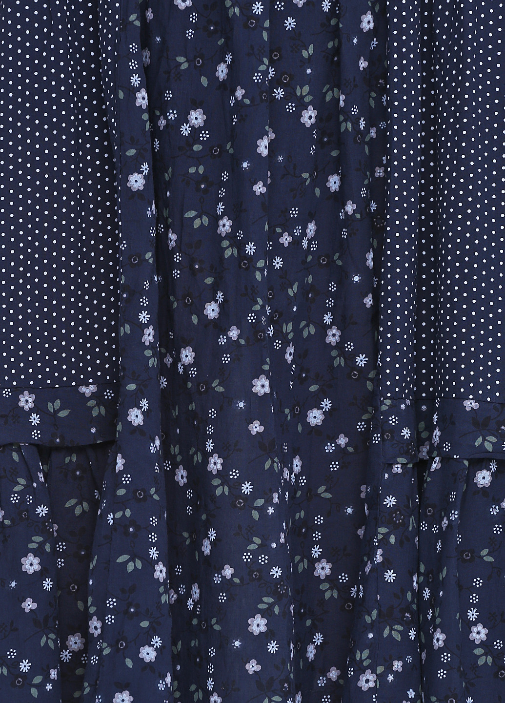 Темно-синее кэжуал платье оверсайз L&N с цветочным принтом