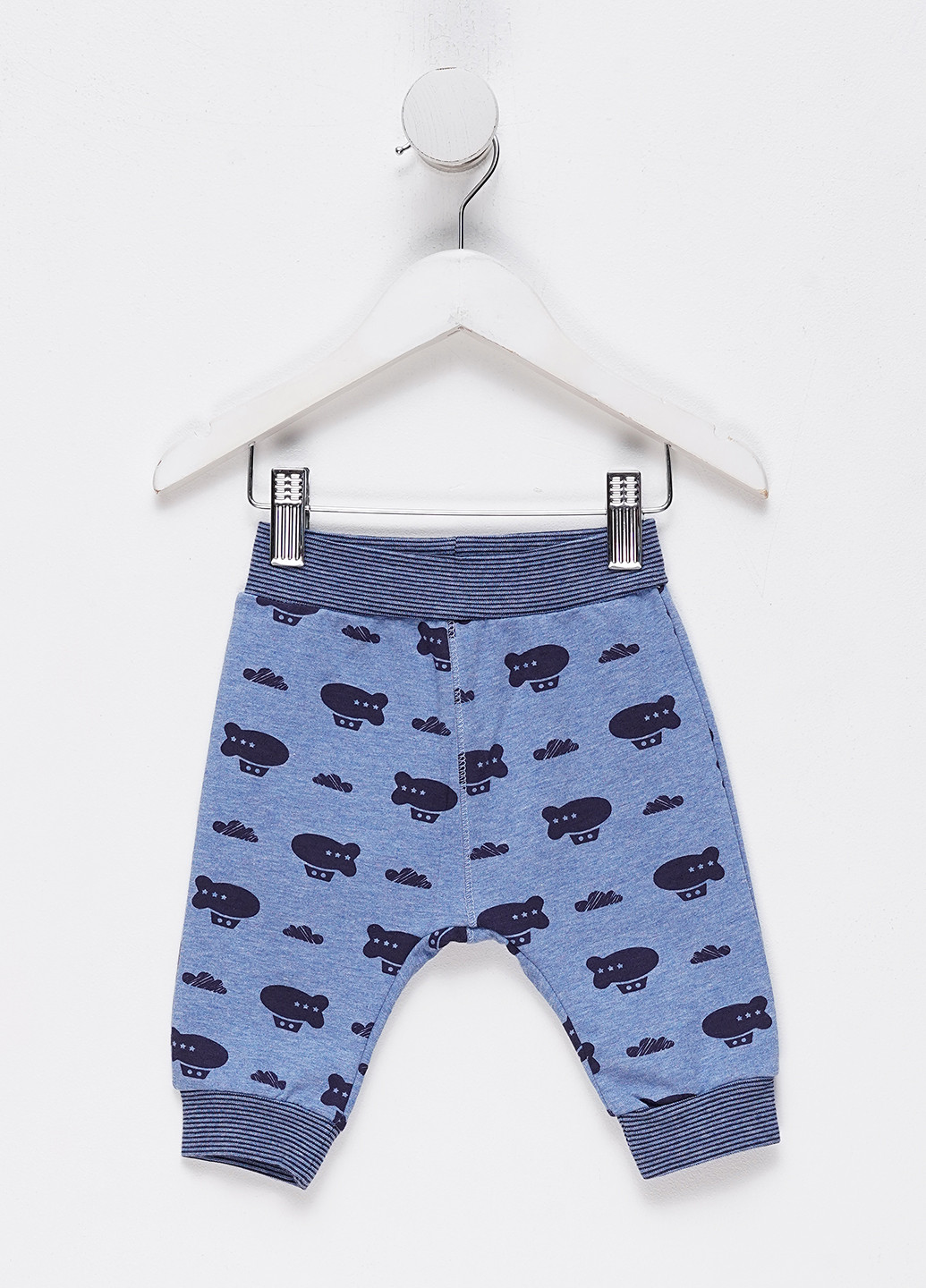 Темно-голубые кэжуал демисезонные брюки джоггеры Bellybutton