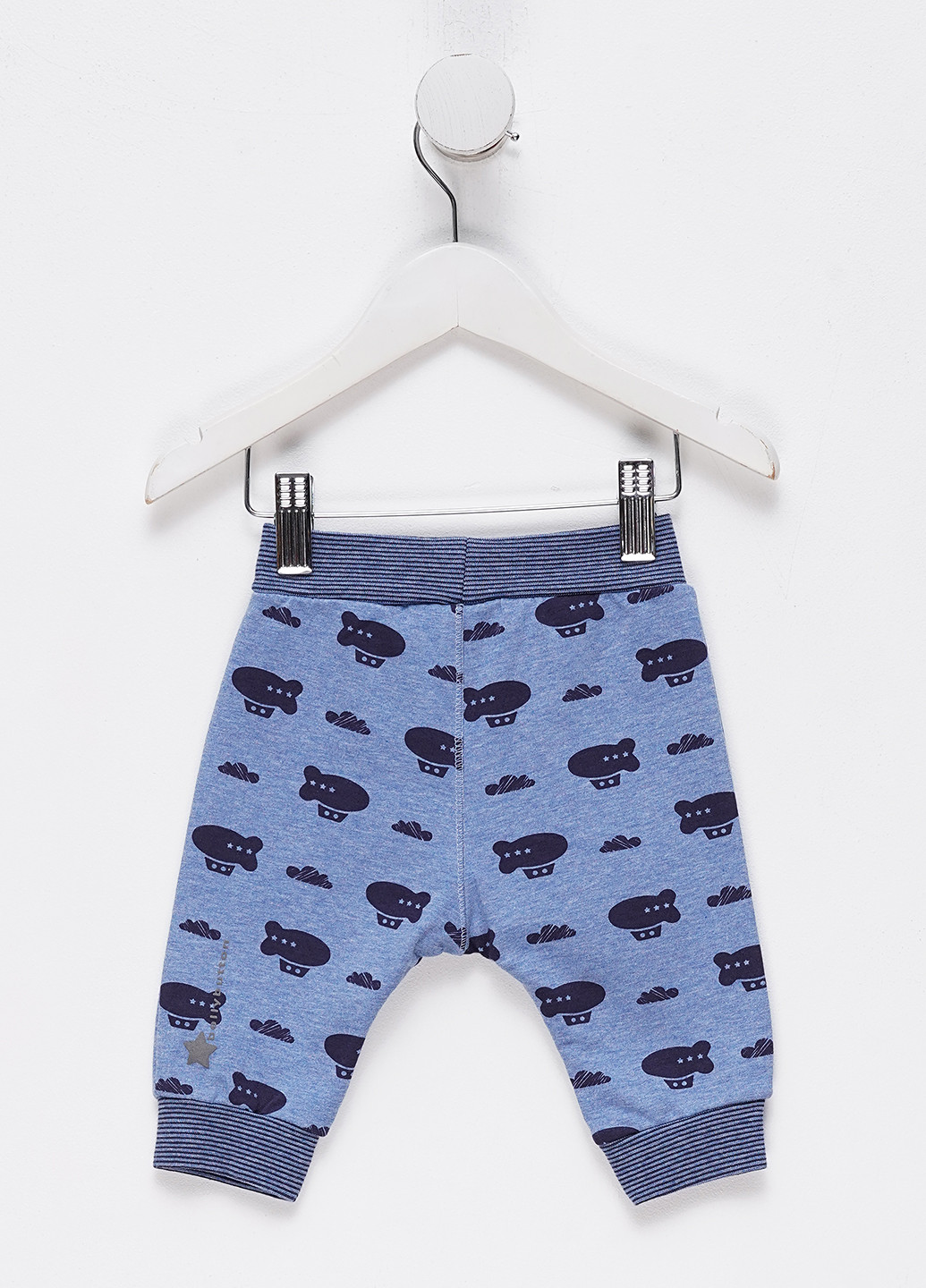 Темно-голубые кэжуал демисезонные брюки джоггеры Bellybutton