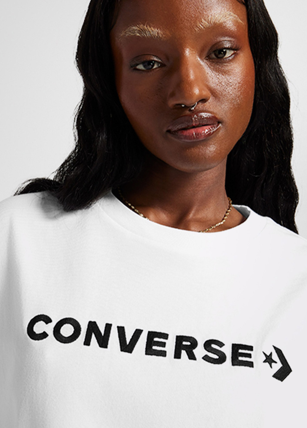Біла літня футболка Converse OS WORDMARK