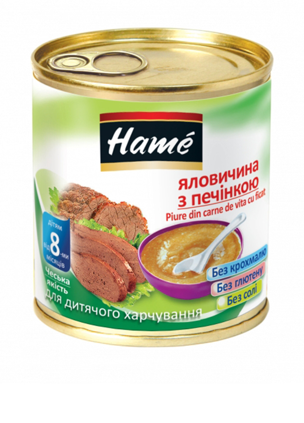 Пюре мясное говядина с печенью, 100 г Hame (131224248)